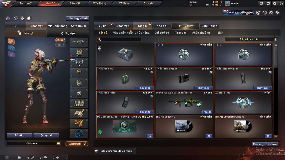 shop acc cf uy tin gia re